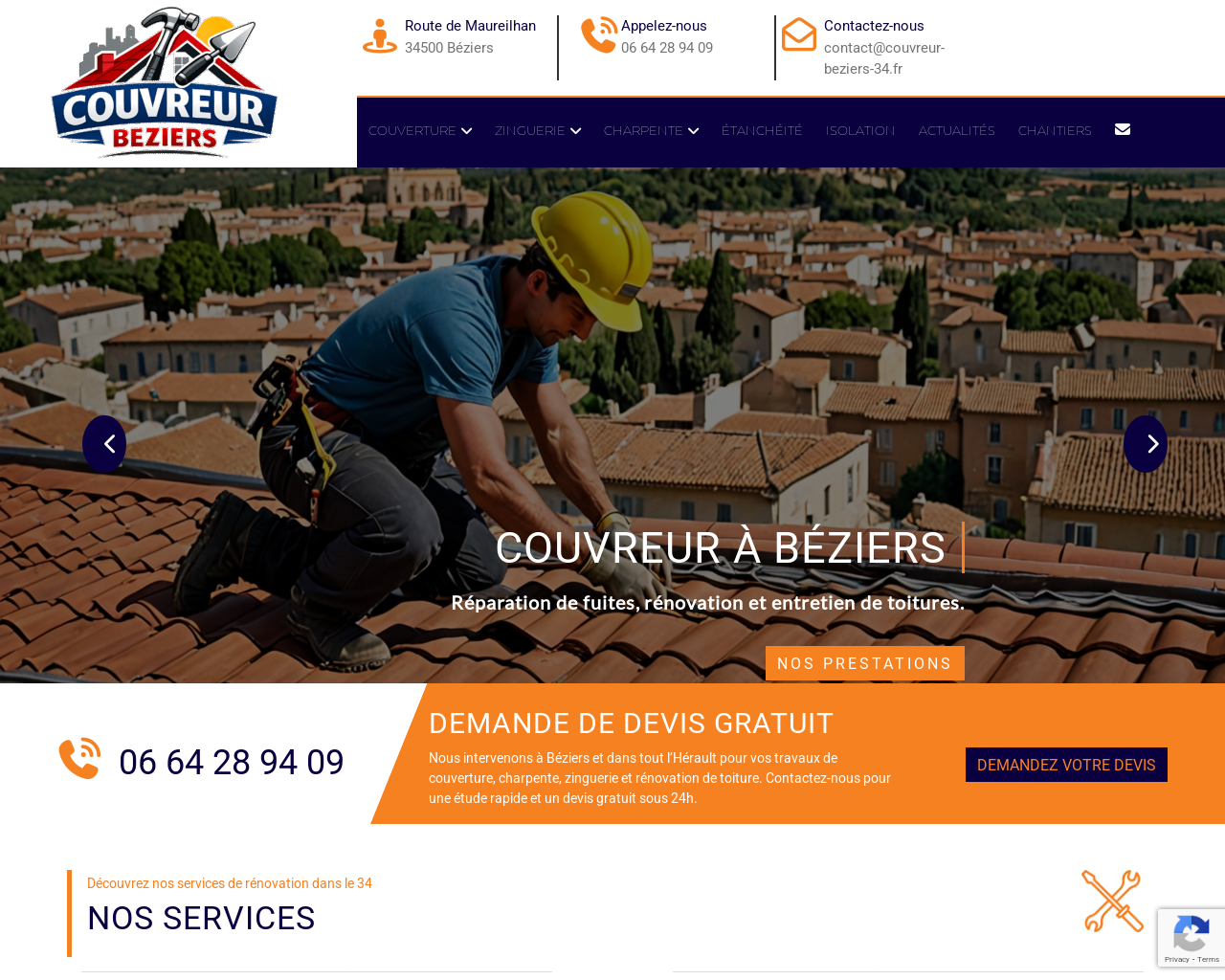 Couvreur Béziers